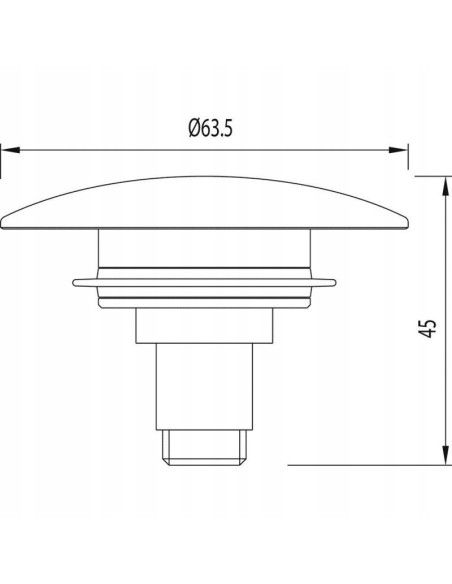 Korek klik-klak okrągły Tres 91.61.840.60
