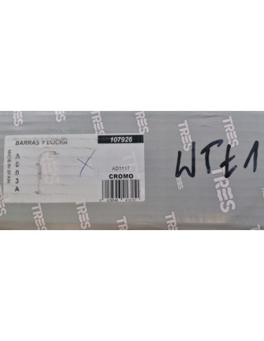 Zestaw prysznicowy natynkowy Tres CUADRO 107926