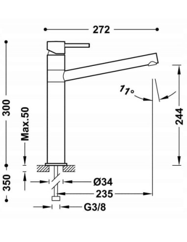 Bateria kuchenna stojąca tres srebrny 8333301