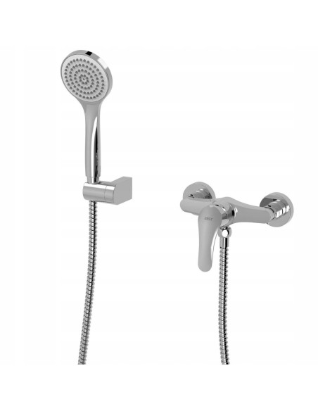 Bateria prysznicowa ścienna TRES srebrny 21616710