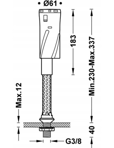 TRES Compl Griferia Mechanizm napełniania zbiornika toalety 25477001