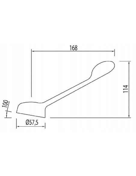 Bateria umywalkowa stojąca Tres srebrny 9134011