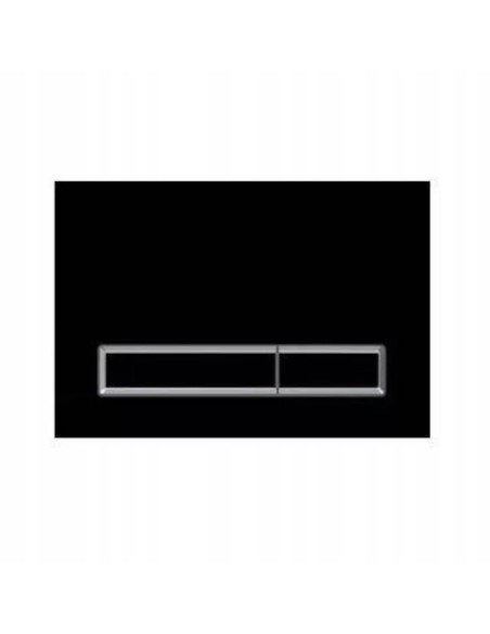 KKPOL Przycisk spłukujący M08 do WC szklany czarny B061201028