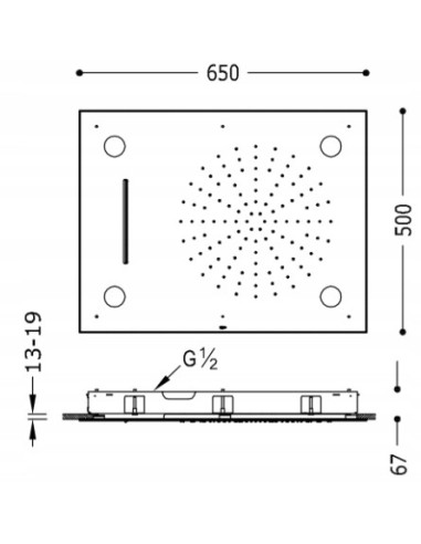 Zestaw prysznicowy podtynkowy Tres 29997201