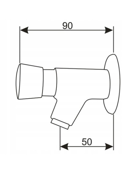 Bateria umywalkowa ścienna Tres srebrny 112100