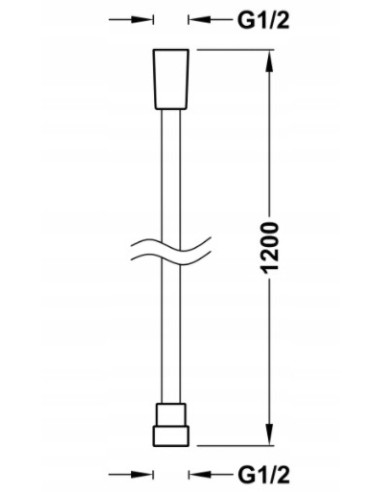 WĄŻ PRYSZNICOWY TRES SATIN 120 cm SELECTION 913460912