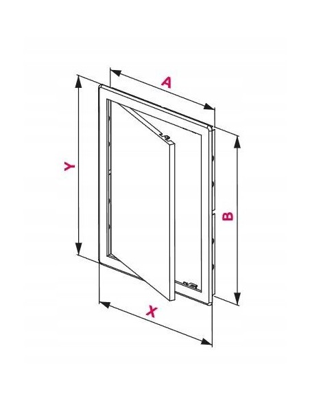 Awenta Drzwiczki rewizyjne białe plast. 15x15 DT10