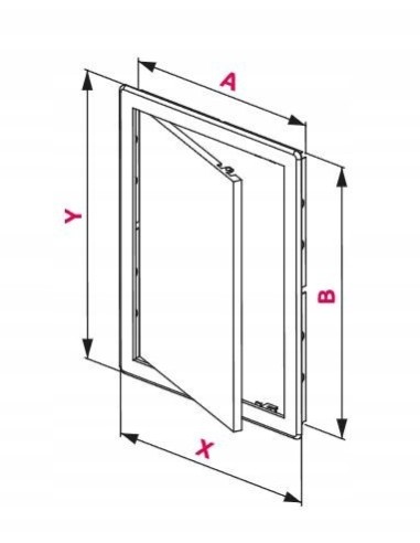 Awenta Drzwiczki rewizyjne czarne 15x15 DT10CZ