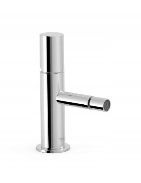 Bateria umywalkowa stojąca Tres srebrny 6112001