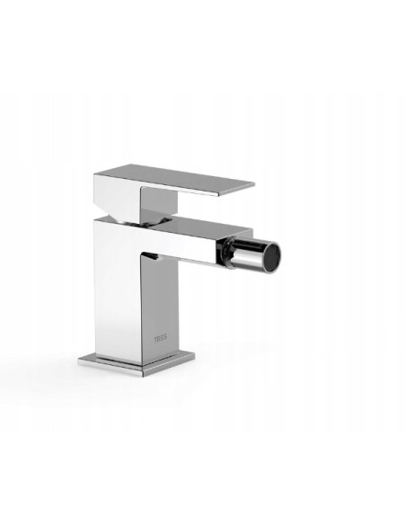 Bateria bidetowa Tres CUADRO srebrny 612001