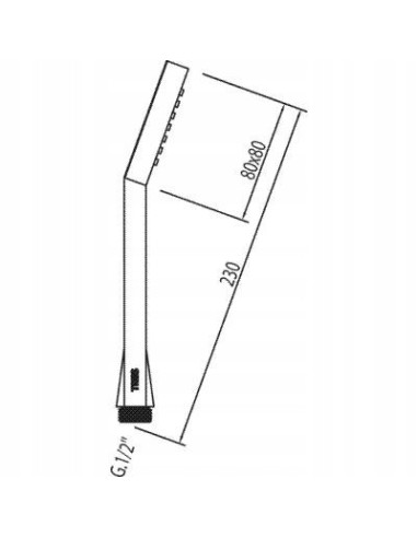 Tres Loft-Tres słuchawka prysznicowa srebrny 134612