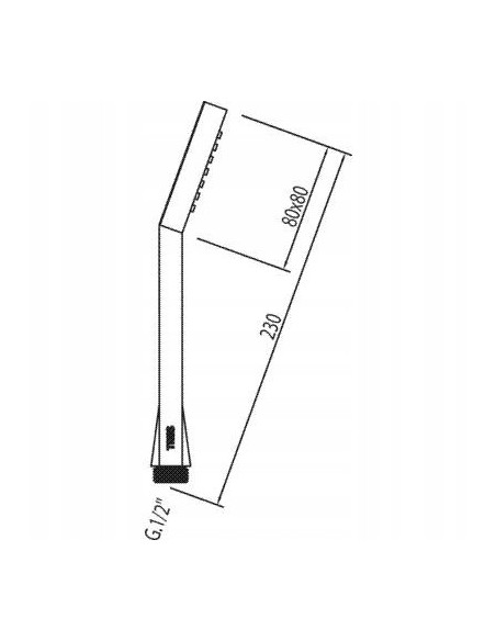 Tres Loft-Tres słuchawka prysznicowa srebrny 134612