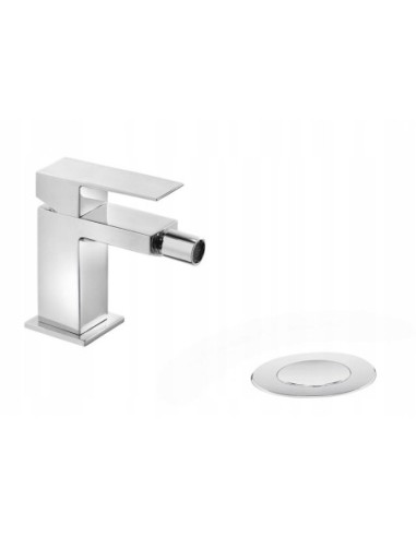 Bateria bidetowa Tres Cuadro-Tres srebrny 00612001D