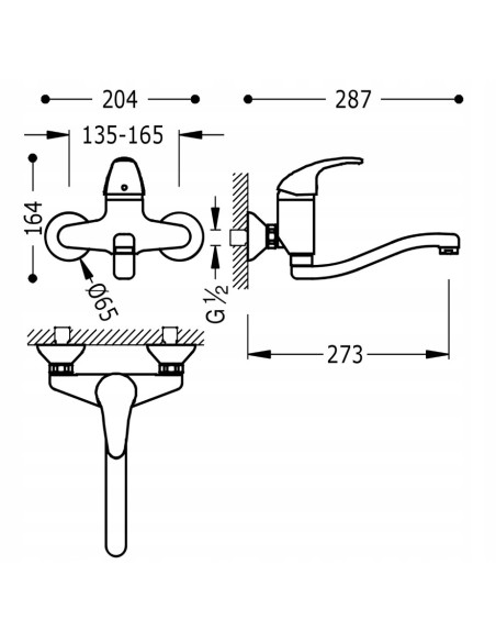 Bateria kuchenna stojąca TRES Cocina srebrny 172318