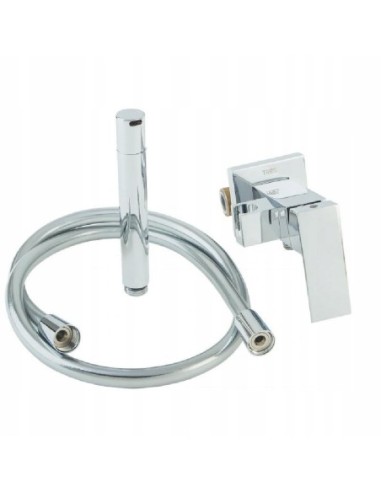 Bateria bidetowa Tres Cuadro-Tres srebrny 00612301