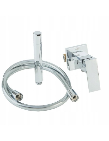 Bateria bidetowa Tres Cuadro-Tres srebrny 00612301