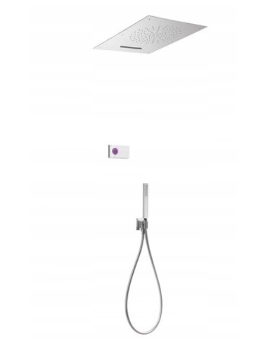 Bateria natryskowa podtynkowa Tres elektroniczna srebrny 9286304