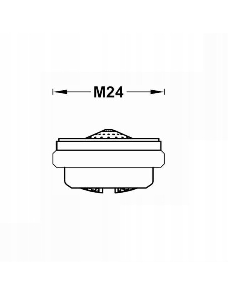 Perlator z gwintem wewnętrznym Tres M24x1 srebrny 29961001