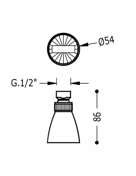 TRES Compl Ducha Deszczownica 913473810