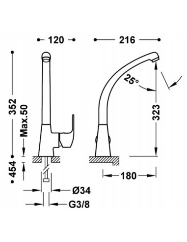 Bateria kuchenna stojąca TRES Cocina srebrny 6944701