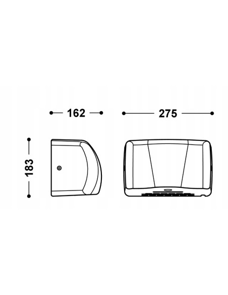 TRES Electronica Automatyczna suszarka do rąk z gorącym powietrzem 39274201