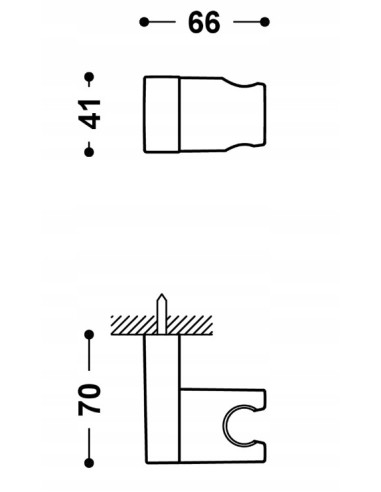 TRES Compl Ducha Obrotowa podstawa do słuchawki prysznicowej 29963928