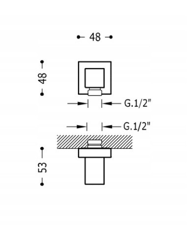Zestaw prysznicowy natynkowy Tres 618301