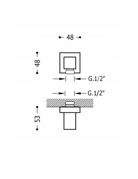 Zestaw prysznicowy natynkowy Tres 618301