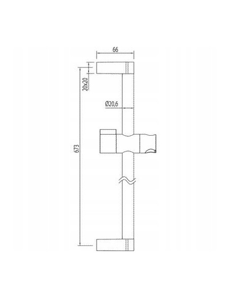 Zestaw prysznicowy natynkowy Tres Fashion 03463706