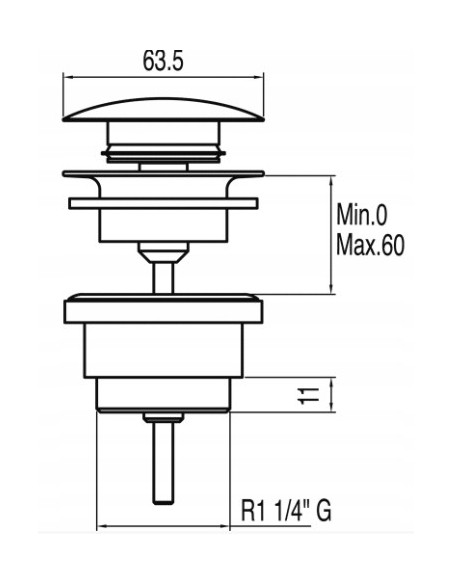 TRES Odpływ umywalkowy SIMPLE-RAPID 161840