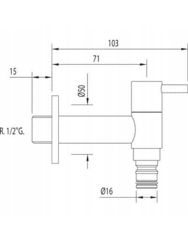 Tres Kran ogordowy Hose 03450102