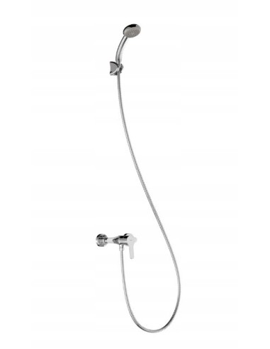 Bateria prysznicowa ścienna Tres BASE srebrny 21516710