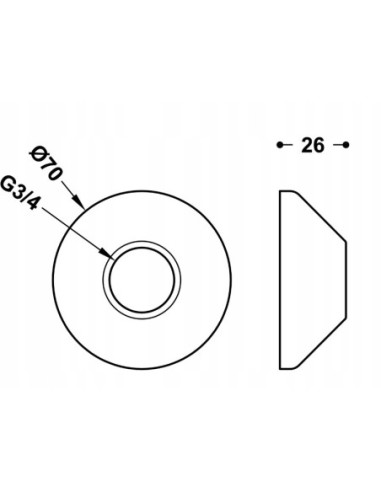 TRES Compl Griferia Rozeta do mimośrodów specjalnych 9134781