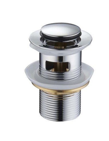 Korek z przelewem klik-klak okrągły Tres srebrny 13454190