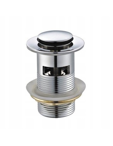 Korek z przelewem klik-klak okrągły Tres srebrny 13454190