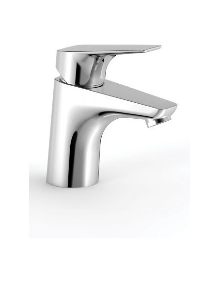 Bateria umywalkowa stojąca Tres srebrny 21710303