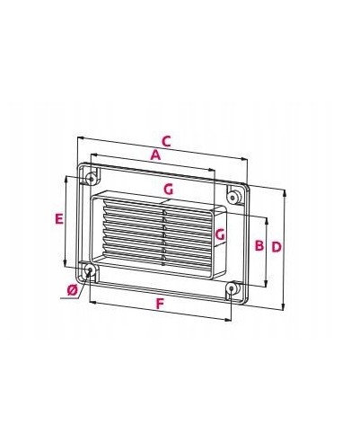 Awenta Osłona kanału płaskiego 55x110 KP55-30BR