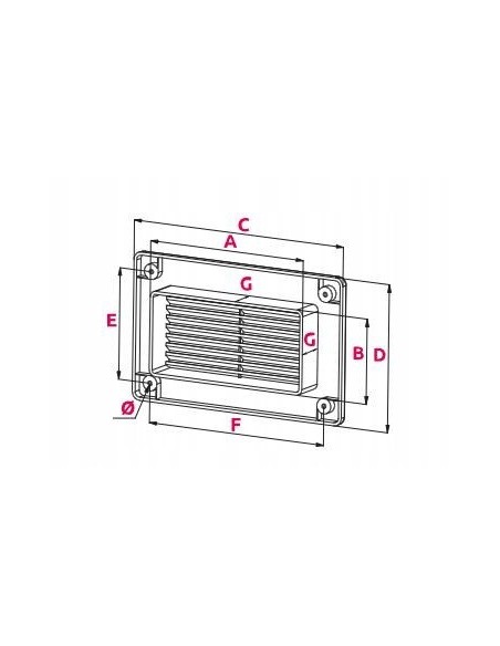 Awenta Osłona kanału płaskiego 55x110 KP55-30BR