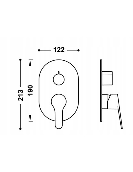 Bateria prysznicowa TRES Base srebrny 21528110