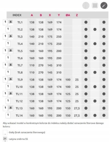 Awenta Kratka wentylacyjna Luna 11x27 TL8