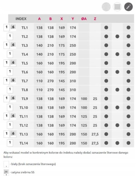 Awenta Kratka wentylacyjna Luna 11x27 TL8
