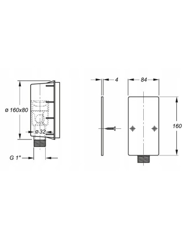 BONOMINI ANTYZAPACHOWY SUCHY SYFON PODTYNKOWY DO SKROPLIN KONDENSATU