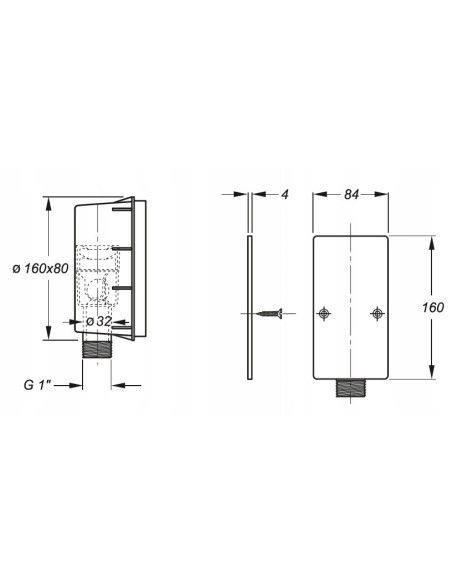 BONOMINI ANTYZAPACHOWY SUCHY SYFON PODTYNKOWY DO SKROPLIN KONDENSATU