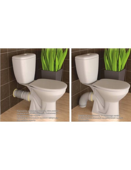 BONOMINI RURA ZŁĄCZE ELASTYCZNE ROZCIĄGLIWE WC 110