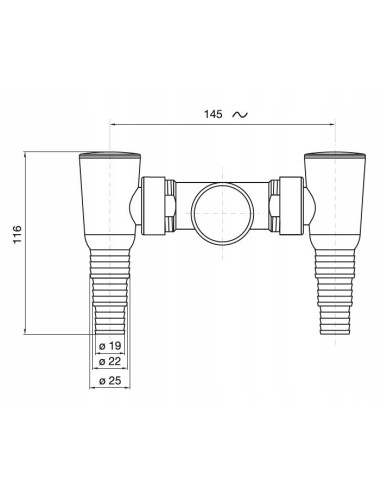 Syfon pralkowy Bonomini 25 mm BR1101