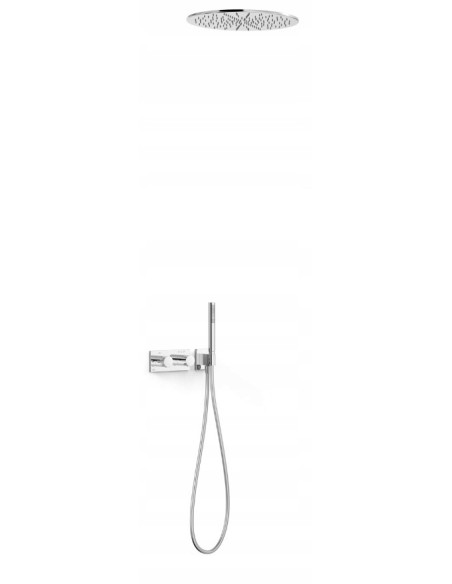 Zestaw prysznicowy podtynkowy Tres B-SYSTEM czarny 30735206NM