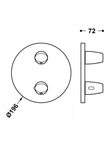 Bateria prysznicowa TRES Therm-Box czarny 28125001NM