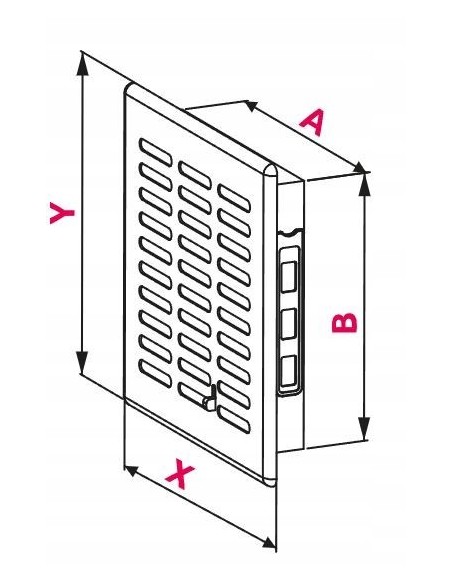 Awenta Kratka wentylacyjna Eko 14x14, żaluzja T04