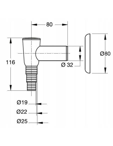 Syfon pralkowy Bonomini 32 mm