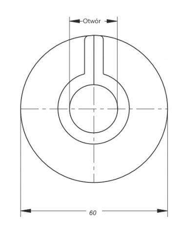 BONOMINI ROZETA BIAŁA ZATRZASKOWA 24MM 3/4 9940D3/4B0 /10 szt w opakowaniu/
